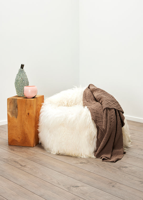 Possum Merino Mixed Cable Throw