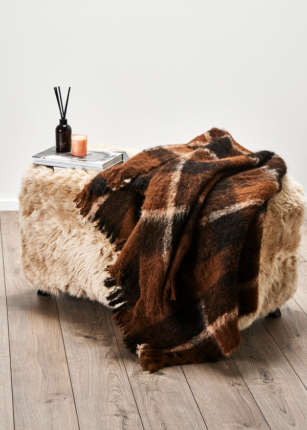 Brushed Alpaca Throw