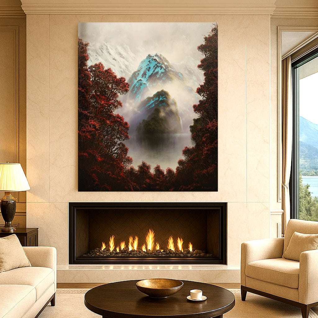 Deep Fiordland Reflections (Painting)
