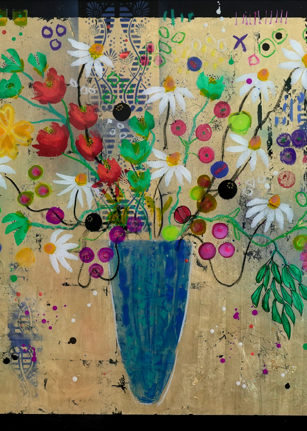 Floral - Golden Glamour (Wall Art)