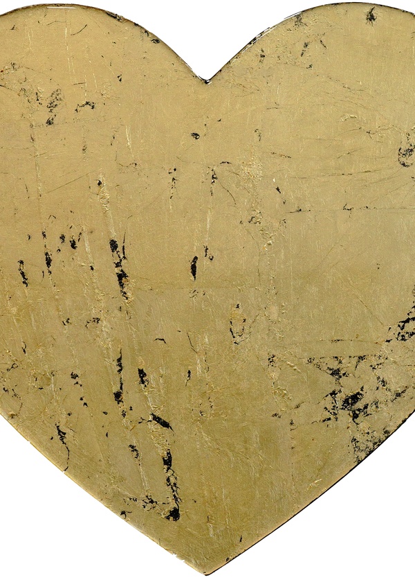 Heart - Gold (Wall Art)