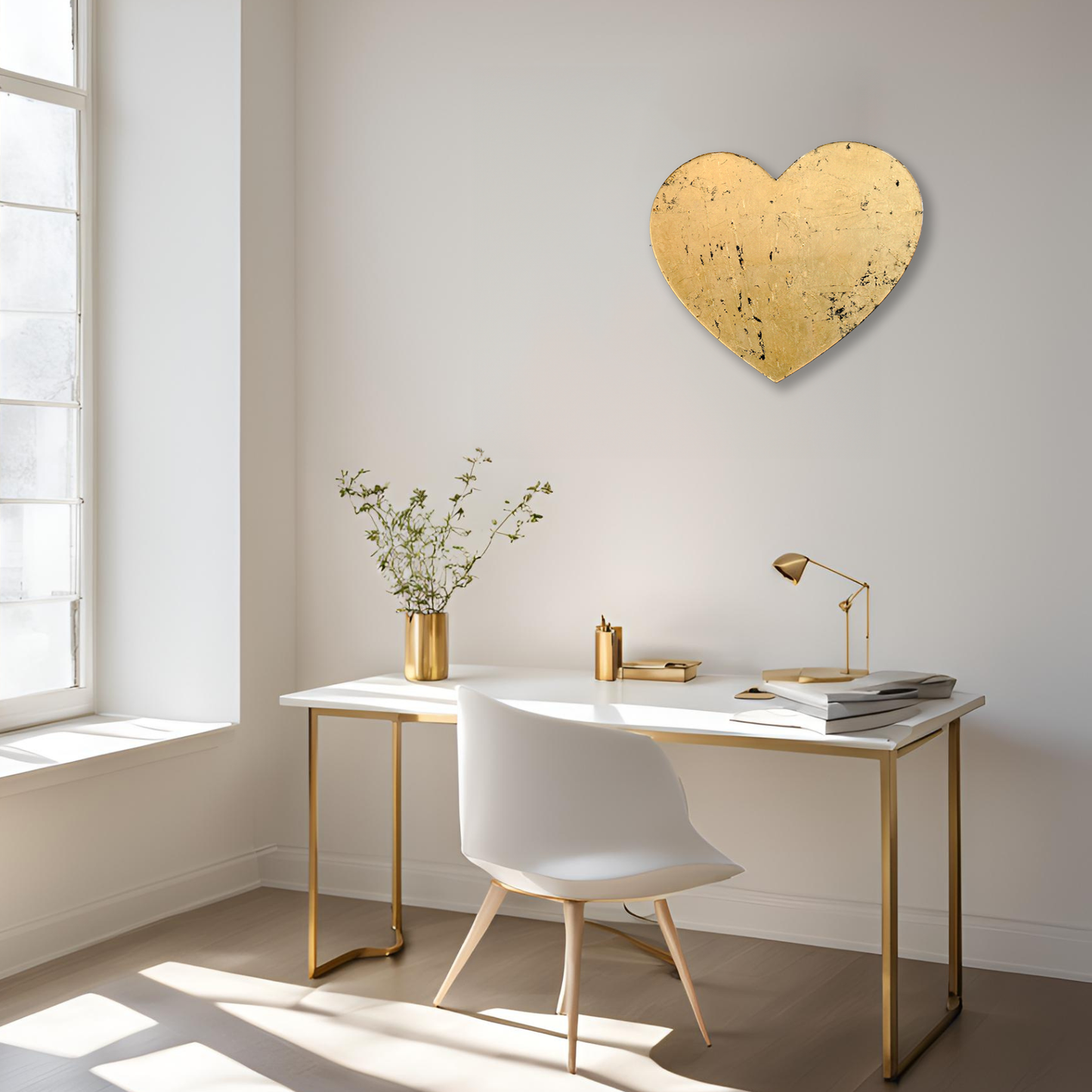 Heart - Gold (Wall Art)