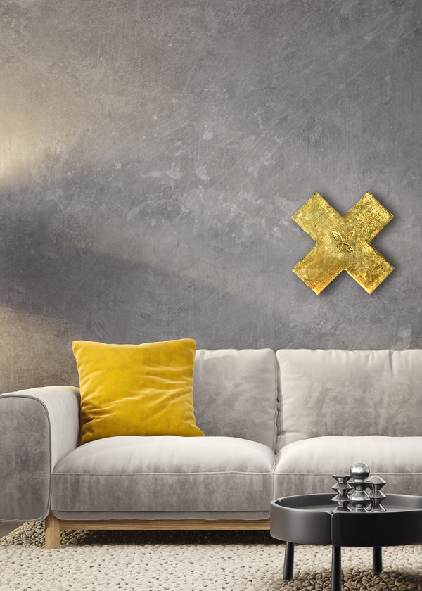 Kiss of Gold Frangipani Mini (Wall Art)