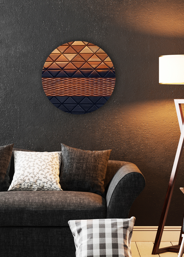 Totara Tapatoru w Rimu Pattern (Wall Art)