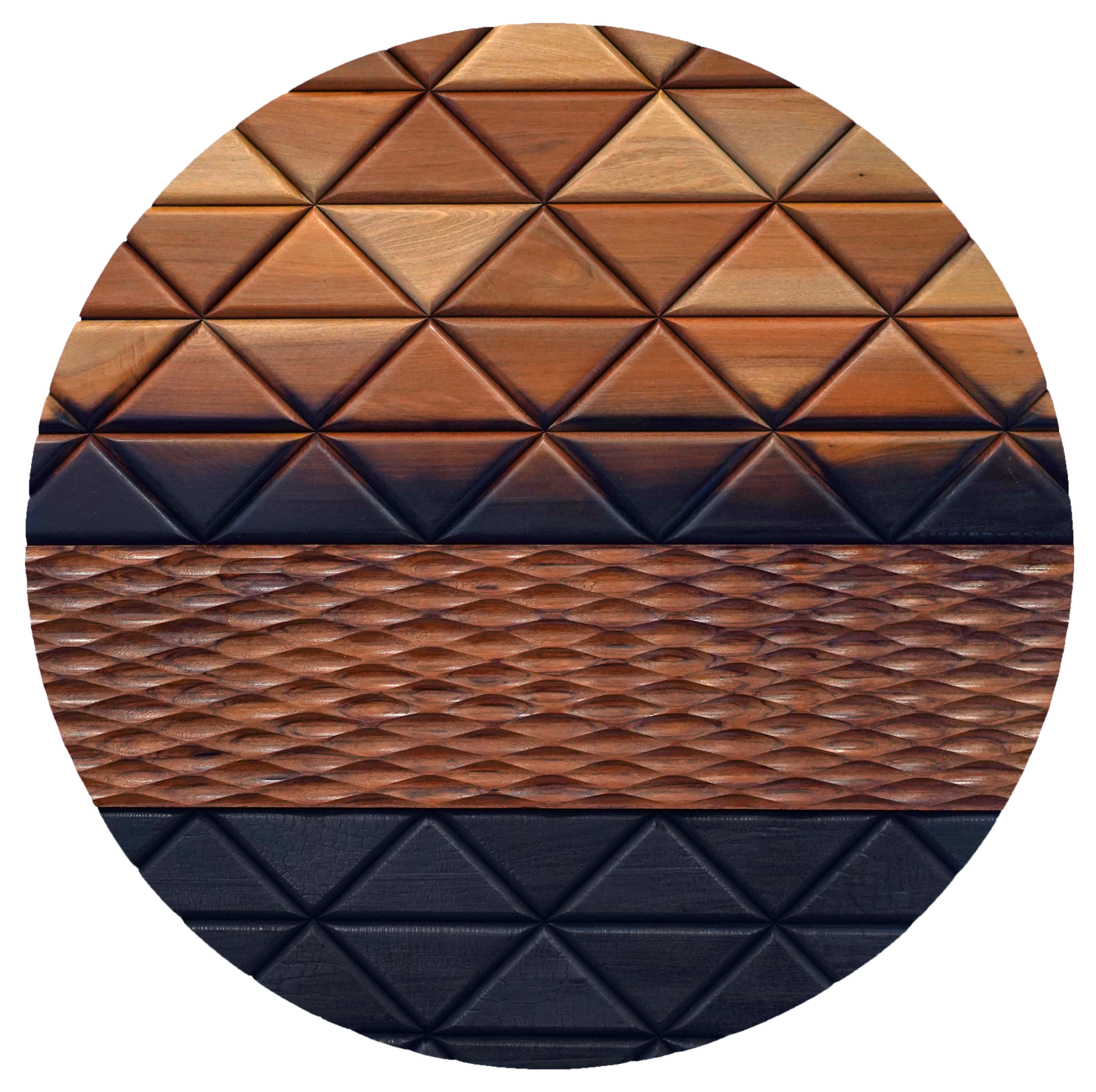 Totara Tapatoru w Rimu Pattern (Wall Art)