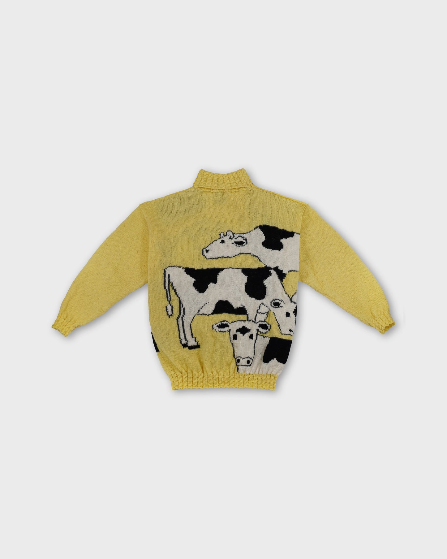 Two Tone Cow (Hand Knitted)