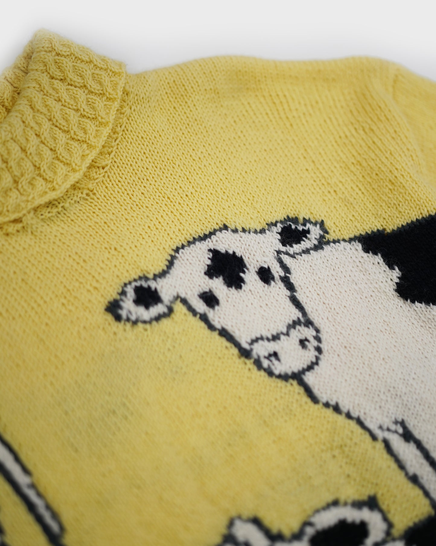 Two Tone Cow (Hand Knitted)