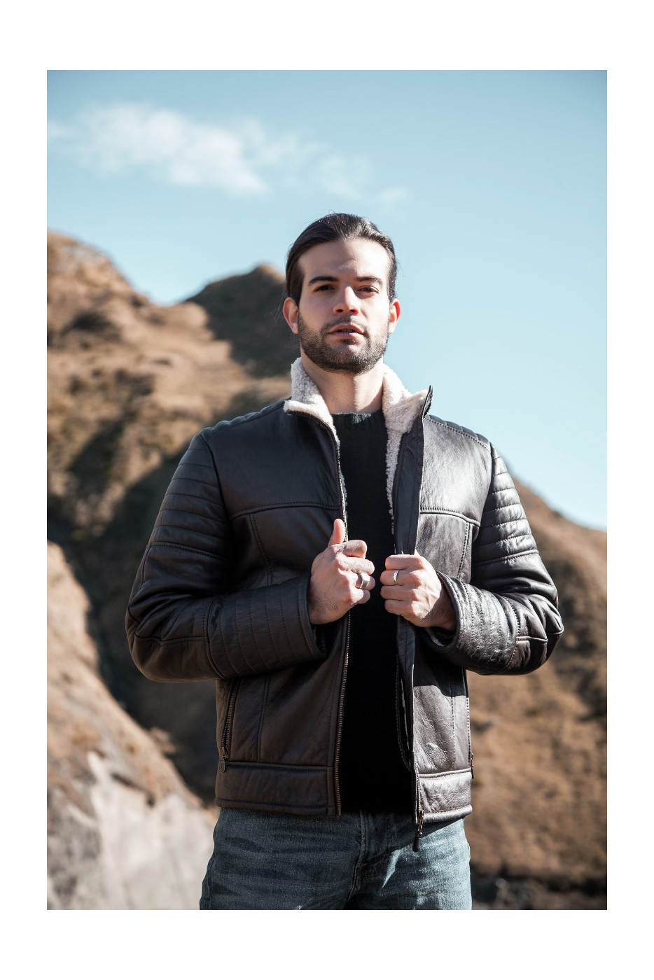 The Best Leather and Knit Wear of New Zealand Davidson Flyer Brown Leather Jacket Mens Mens Leather Jacket NZ BONZ